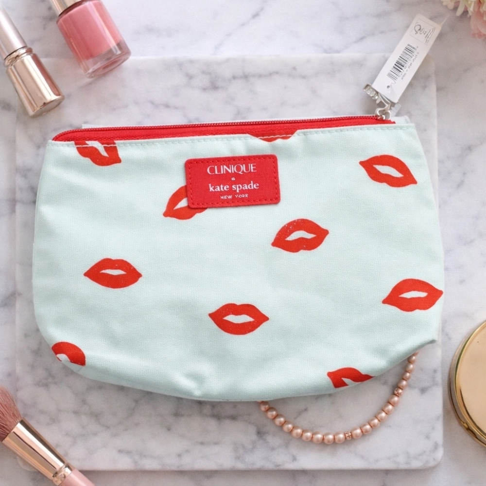 Clinique Kate Spade makeup pouch